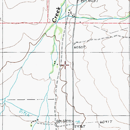 Topographic Map of Anderson (historical), NV
