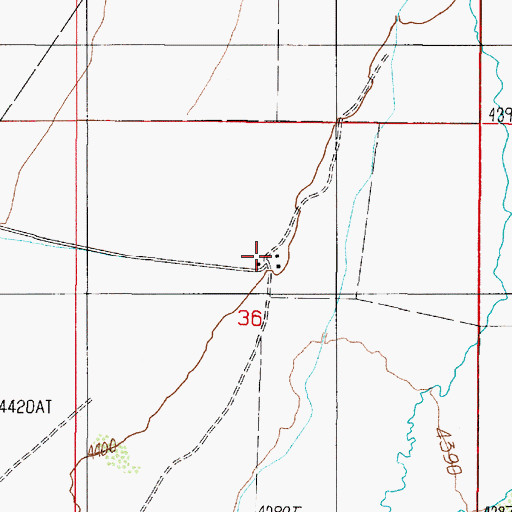 Topographic Map of McCleary Reed Ranch, NV