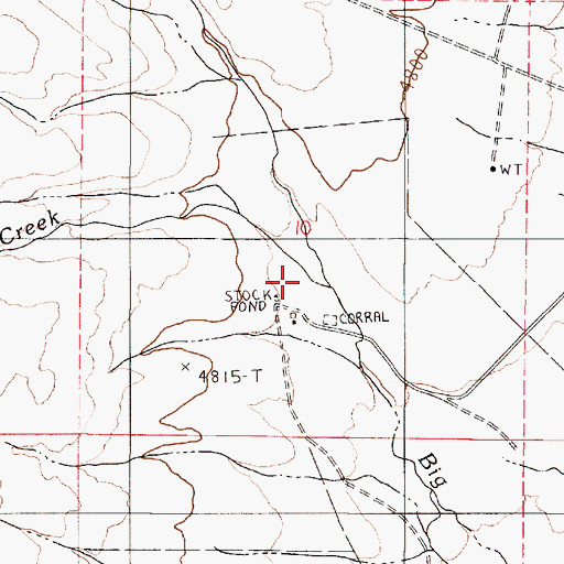 Topographic Map of Buckingham Ranch, NV