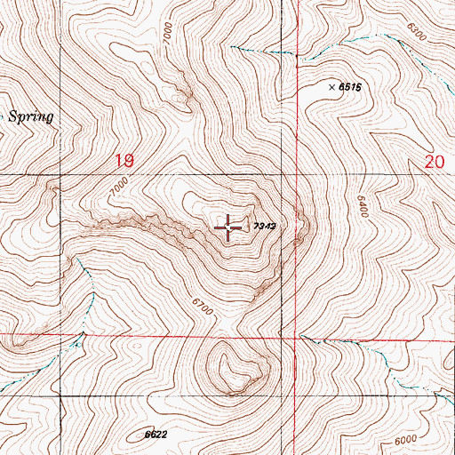 Topographic Map of Cloister, NV