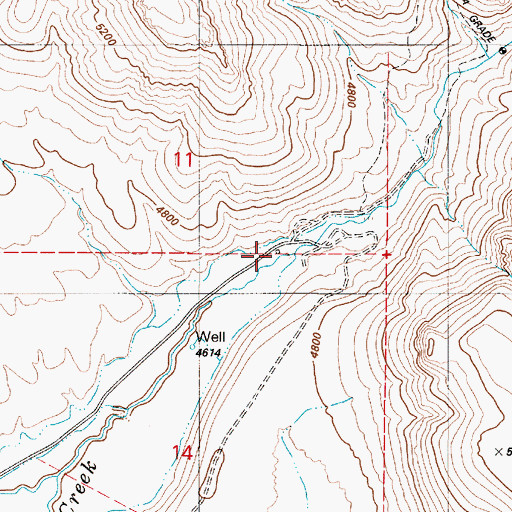 Topographic Map of Humboldt County Fish Hatchery (historical), NV