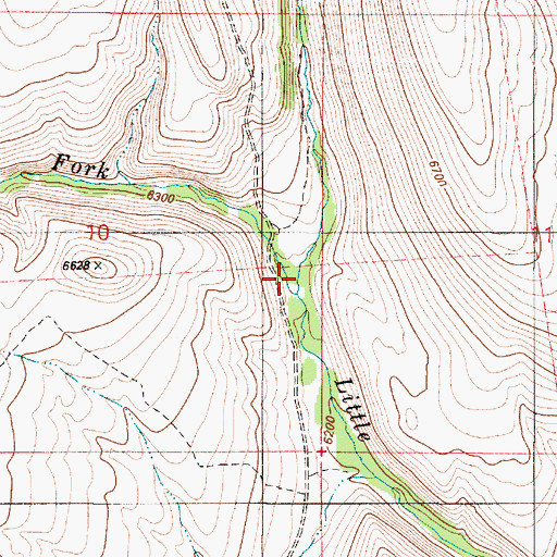 Topographic Map of Cottonwood Creek, NV