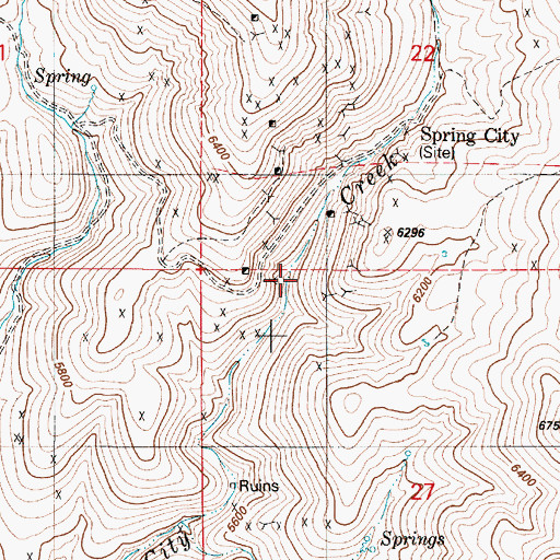 Topographic Map of Paradise Mining District, NV