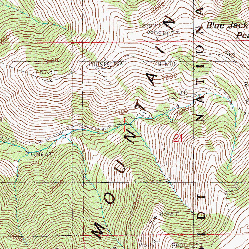 Topographic Map of Governor Chillis Camp (historical), NV