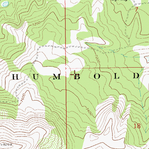 Topographic Map of Picnic Flats, NV