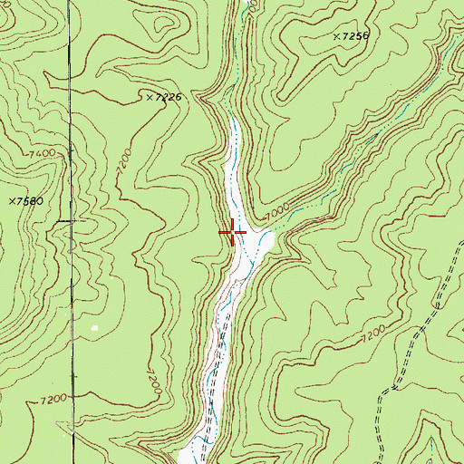 Topographic Map of Aspen Canyon, AZ
