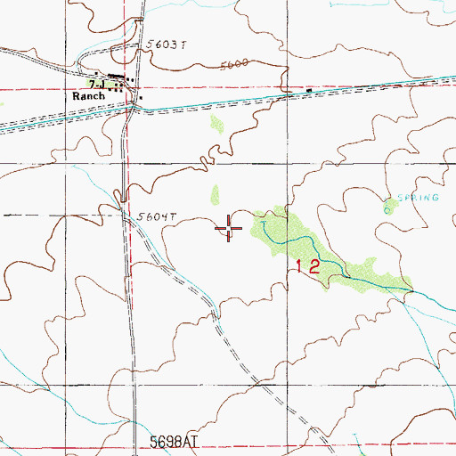 Topographic Map of Ranch Creek, NV