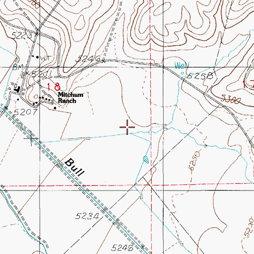 Topographic Map of Spring Creek, NV