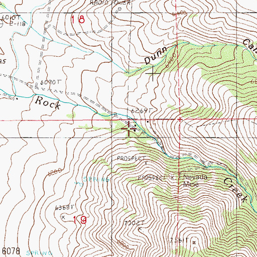 Topographic Map of Excelsior (historical), NV