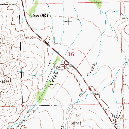 Topographic Map of Murphy Ranch, NV
