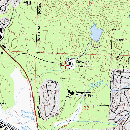 Topographic Map of Round Hill Sewage Hill, NV