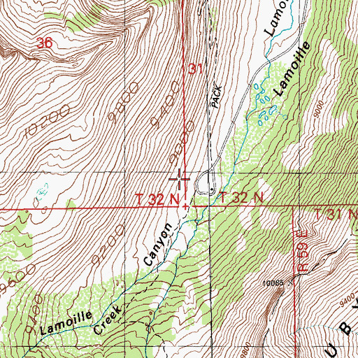 Topographic Map of Roads End Picnicking Site, NV