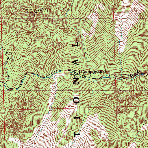Topographic Map of Kalamazoo Campground and Picnicking Site, NV