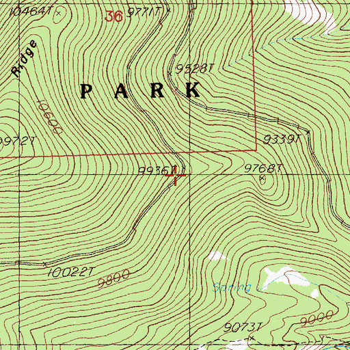 Topographic Map of Peak View Point, NV