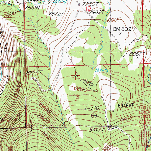 Topographic Map of Jack Creek Tank, NV