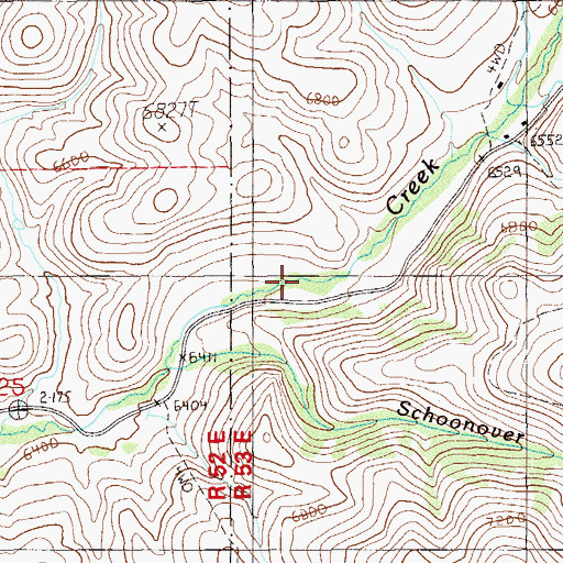 Topographic Map of Jack Creek Campground, NV