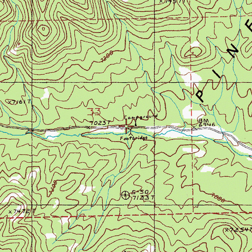 Topographic Map of White River Campground, NV