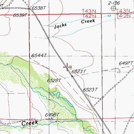 Topographic Map of Big Springs Mill, NV