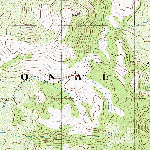 Topographic Map of Cow Canyon Trailhead, NV