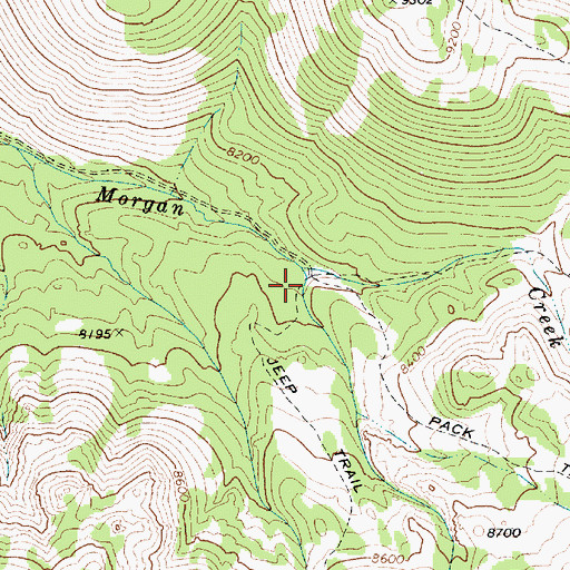 Topographic Map of Table Mountain Trailhead, NV