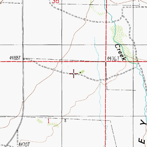Topographic Map of Boggio Ranch, NV