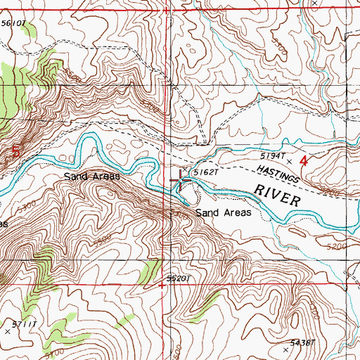 Topographic Map of Tenmile Creek, NV