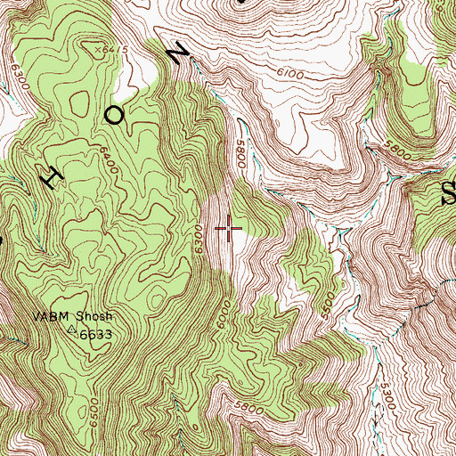 Topographic Map of Nevada Test Site, NV