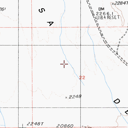 Topographic Map of Fortymile Wash, NV