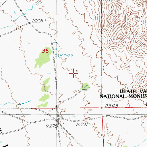 Topographic Map of School Spring, NV