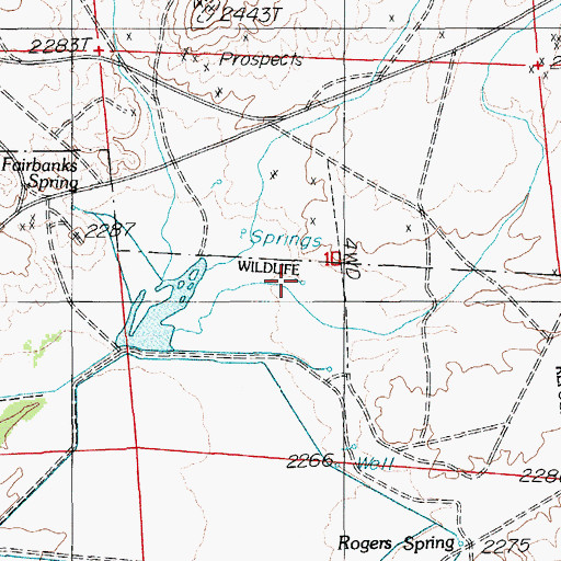 Topographic Map of Soda Spring, NV