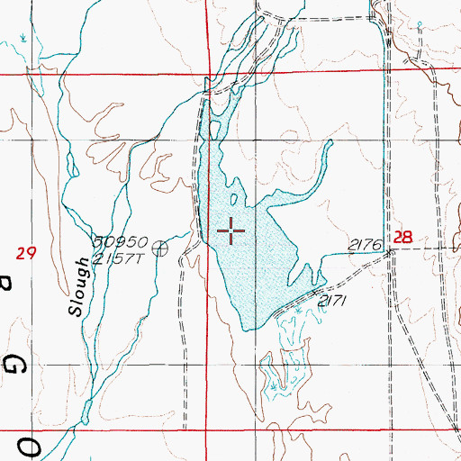 Topographic Map of Peterson Reservoir, NV