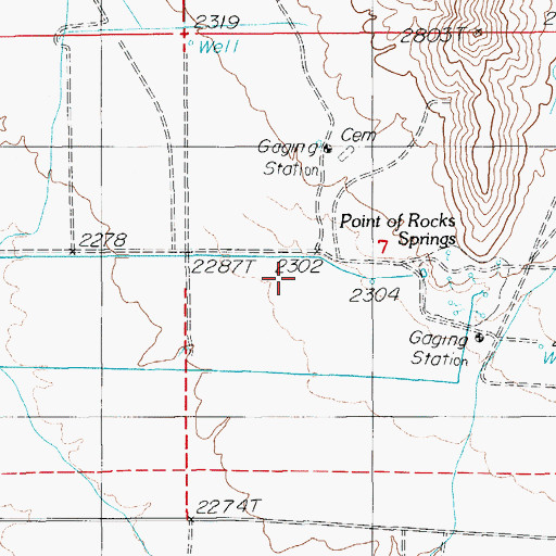 Topographic Map of Forest Spring, NV