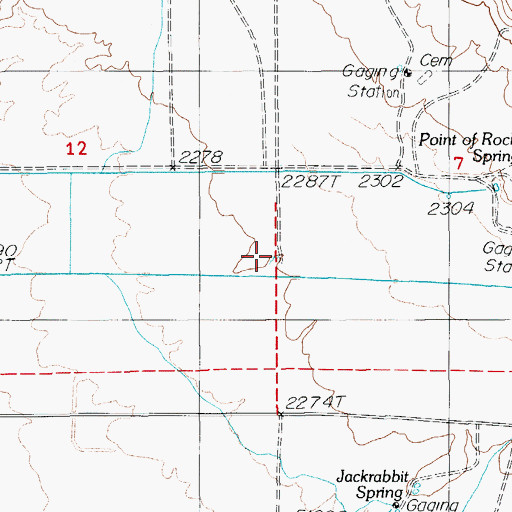 Topographic Map of Tubbs Spring, NV