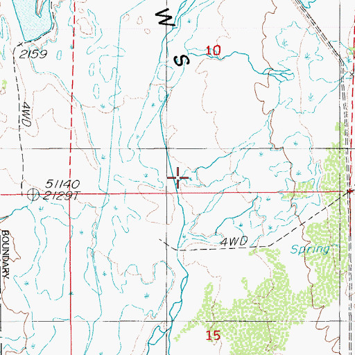 Topographic Map of Crystal Marsh, NV