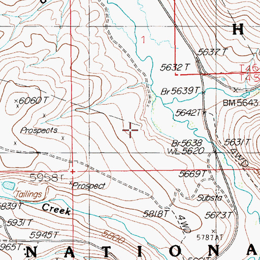 Topographic Map of Mountain City Landing Field (historical), NV