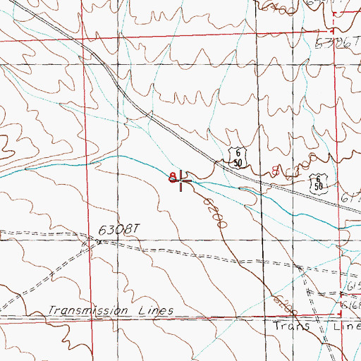 Topographic Map of Mill Creek, NV