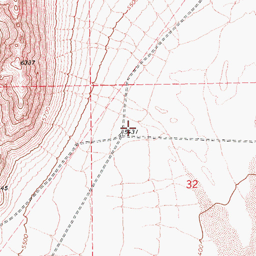 Topographic Map of Douglas Point Well, NV