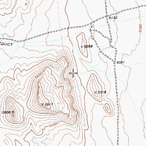 Topographic Map of Rye Grass Spring, NV