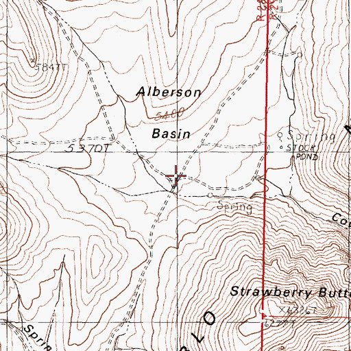 Topographic Map of Hot Lake, NV