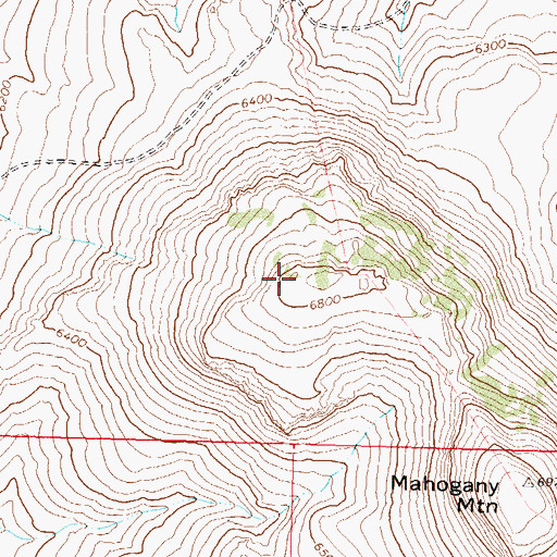 Topographic Map of Little High Rock Mountains, NV