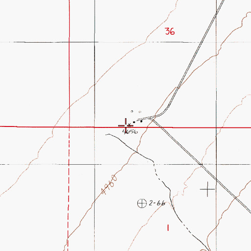 Topographic Map of Ruffi Ranch, NV