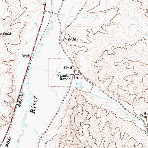 Topographic Map of Boone Canyon, NV