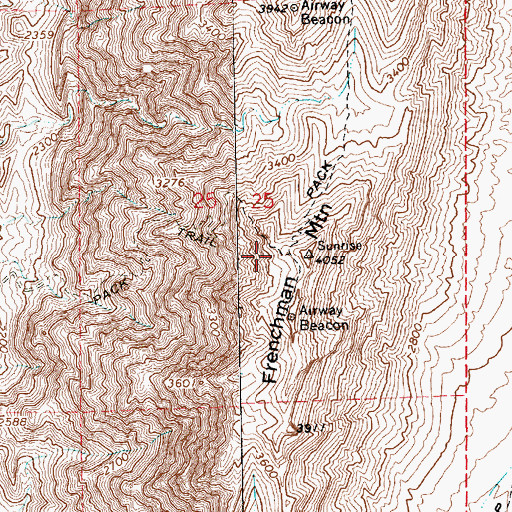 Topographic Map of Alamo Mine, NV