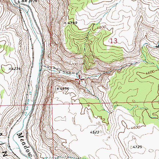 Topographic Map of Hummingbird Spring, NV
