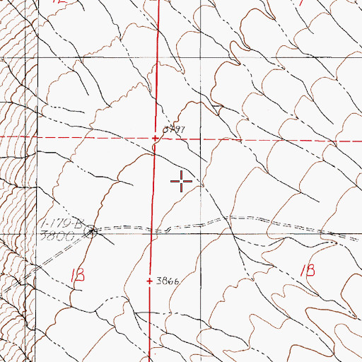 Topographic Map of Eagle Canyon Creek, NV