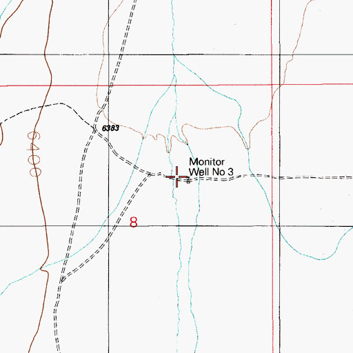 Topographic Map of Potts Well, NV
