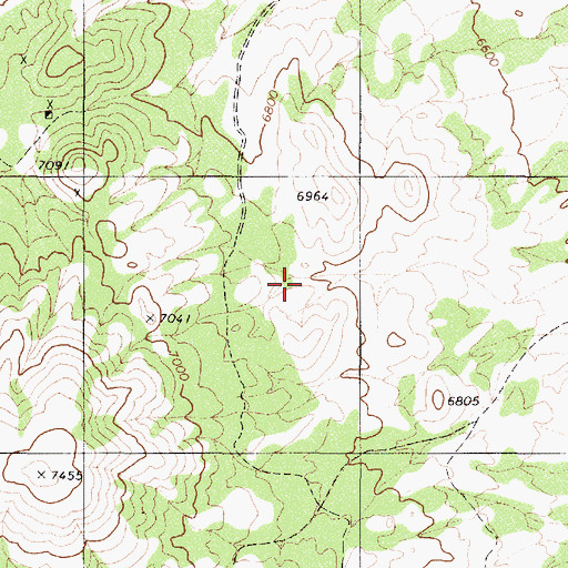 Topographic Map of Bell Spring, NV