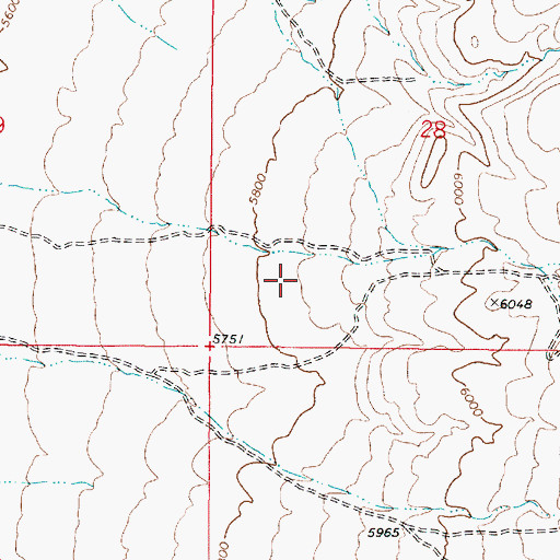 Topographic Map of Cold Springs, NV