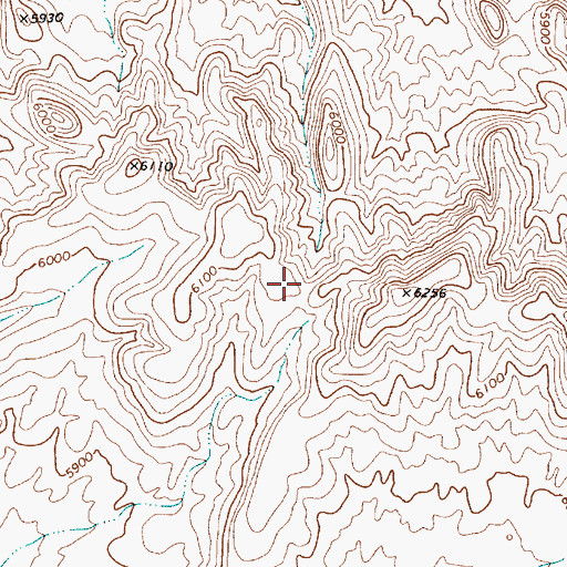 Topographic Map of Mud Wash Well, NV
