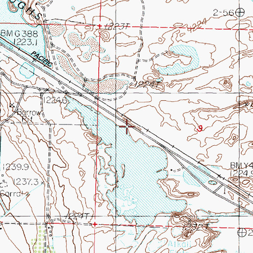 Topographic Map of Mahala (historical), NV